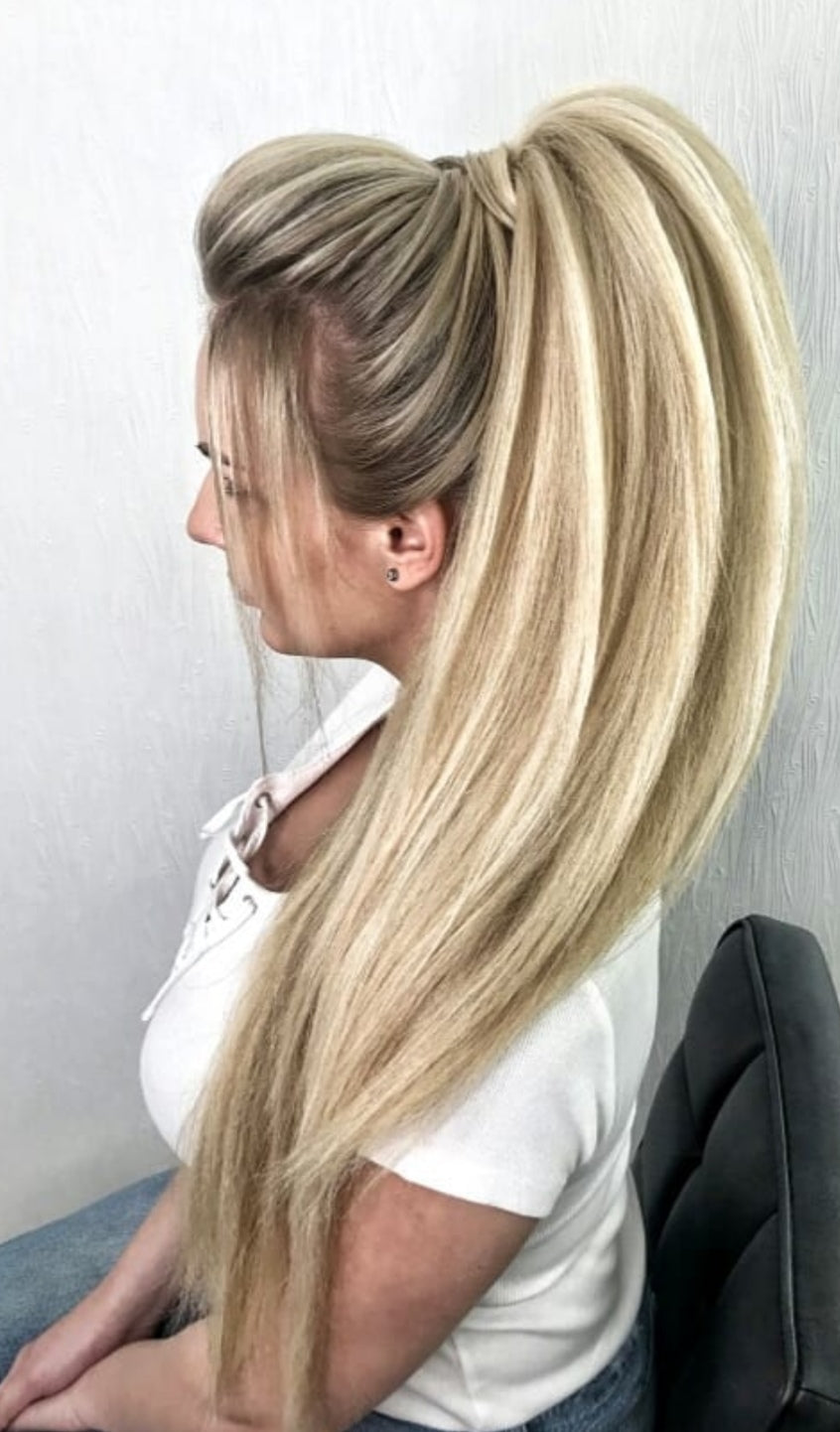 Code LxF in capello naturale da 55 cm