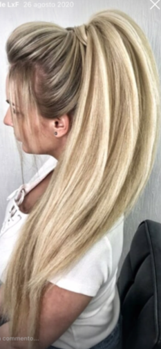 Code LxF in capello naturale da 55 cm